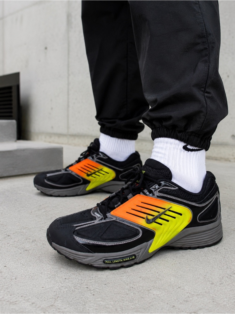 Nike Air Pegasus Black Volt Orange Running Shoes Men’s Size 12 NWOB IB0612-005